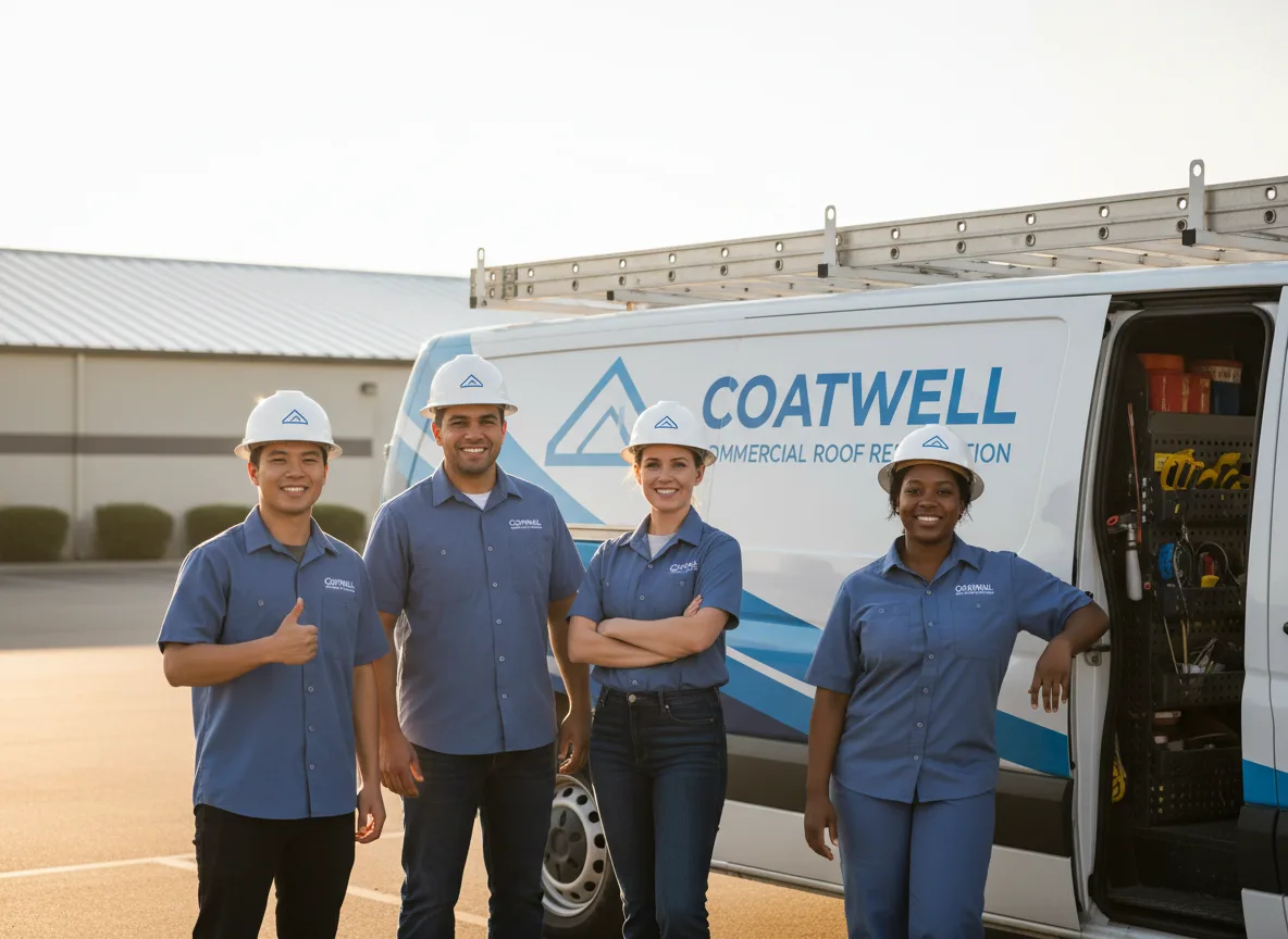 Commercial roof coating company in Menlo, GA