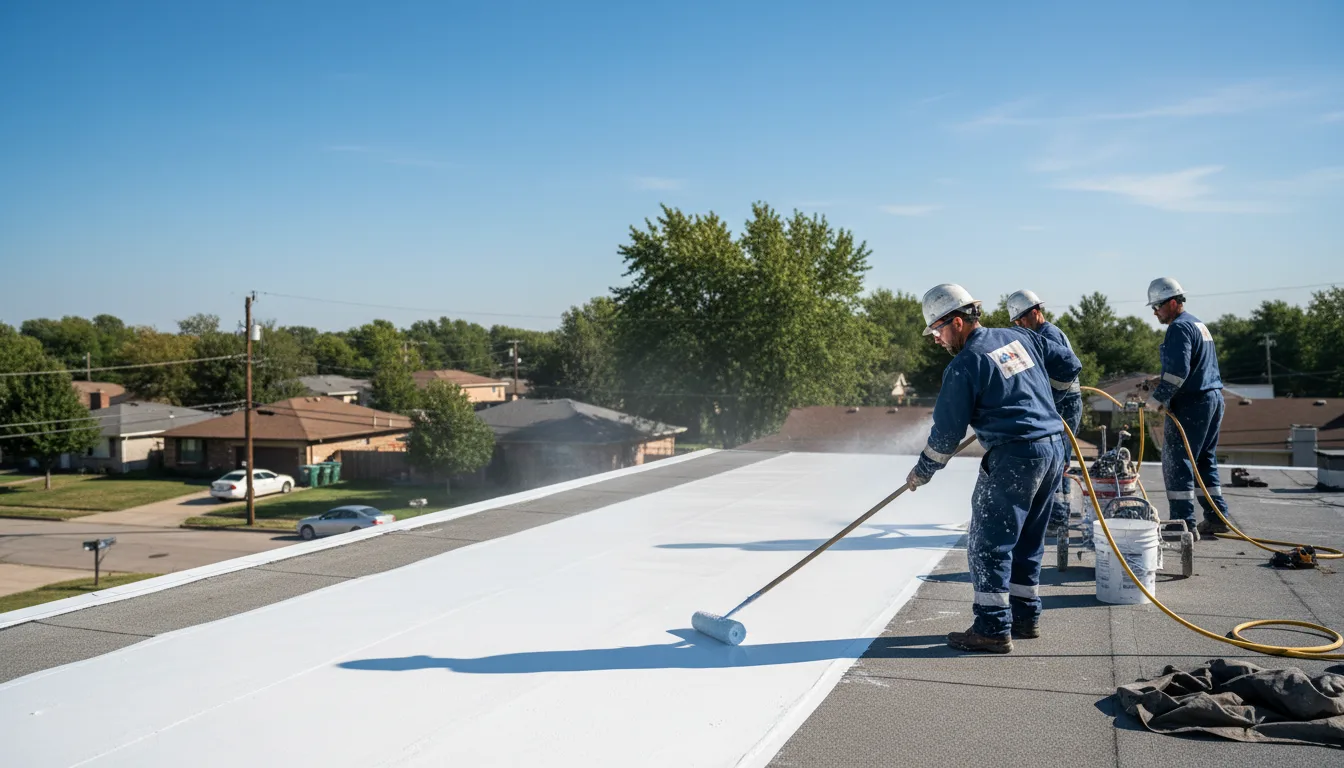 Commercial roof coating in Menlo, GA near me